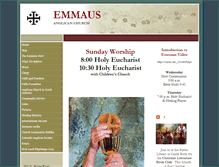 Tablet Screenshot of emmausanglican.com